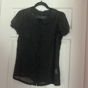 Tatyana Sheer polka dot top